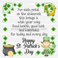 St. Patricks Day Blessings- Square Metal Sign 8