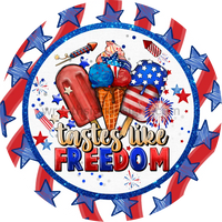 Tastes Like Freedom Patriotic Popsicles- 4Th Of July-Independence Day Metal Sign 8