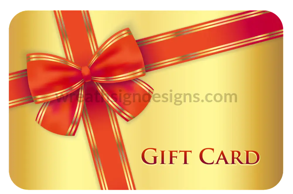 Wreath Sign Design Digital Gift Card
